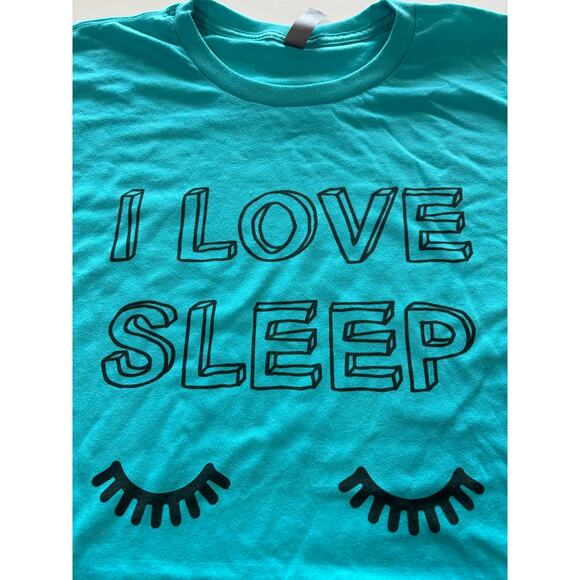 I Love Sleep T-shirt Fun Relatable Tee - Picture 1 of 4